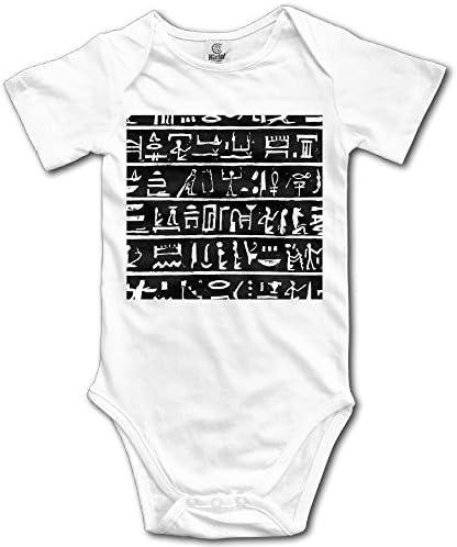 WENXIANSGTISF Ancient Egypt Baby Conjoined Short Sleeve Custom Casual Girl 12 Months White