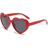 Onrtry Kids Polarized Heart Sunglasses for Little Girls Lovely Sun Glasses Age 3-10 Party Favor