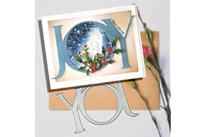 FEEMKOTA Merry Christmas Joy Die Cuts for Card Making Christian Theme Stamps Cutting Dies for DIY Paper Scrapbooking Crafts Embossing Decorations