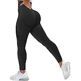 SENBAN Women's High Waisted Leggings Seamless Workout Gym Yoga Pants Tummy Control Smile Contour Activewear Tights