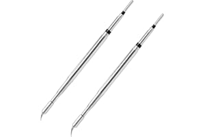 SEQURE Hot Tweezers Desoldering Tips Conical Bent Cartridge Compatible with JBC C210 & C120 & HT140 Hot Tweezers - IS Soldering Iron Tips
