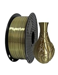 Filamento de oro antiguo PLA de 0.069 in, filamento de impresión 3D de 35.27 oz, material de impresión de filamento de oro antiguo sedoso