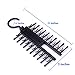 Bondream 3 Piece Cross X Tie Rack Tie Belt Rack Organizer Hanger Non-Slip Clips Holder with 360 Degree Rotation, Securely Up to 20 Ties
