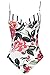 CUPSHE Women's Floral Printing One-Piece Swimsuit Beach Bathing Suit Medium