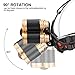 Akale Rechargeable Headlamp, Super Bright LED Headlights with 8000 Lumens, Zoomable, IP65 Water-Resistant, 5 Light Modes for Camping, Security, Emergency Use Night Readin (2 18650 2500mah Included)