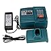 POWERAXIS Charger for Makita DC18RA DC18SC DC1803 DC1804 DC14SA, Fit for Makita 7.2V-18V Ni-CD/Ni-MH battery and Makita BL1430 BL1830 14.4V and 18V Li-ion Battery