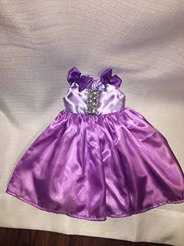 Fits 16" 17" 18" Cabbage Patch Kids Doll Clothes Princess Purple Gown Dress Handmade NO DOLL