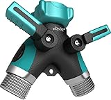 Garden Hose Splitter | Hose to Hose Arthritis Friendly Connector. A Free Add-On: 3 Rubber Washers + 12 Months of Full Guarantee. Enjoy! ...