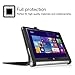 Fintie Lenovo Yoga Tablet 2 10 Folio Case Cover with Auto Sleep/Wake Feature (Fit Lenovo Yoga Tablet 2 10-Inch Android and Windows Version), Black