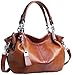 Heshe Womens Leather Handbags Shoulder Bags Tote Bag Cross Body Purses and Satchel for Ladies