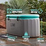 LUMI Recovery PRO Ice Bath Hard-wall Cold Water Therapy 480 Litre Black view 4