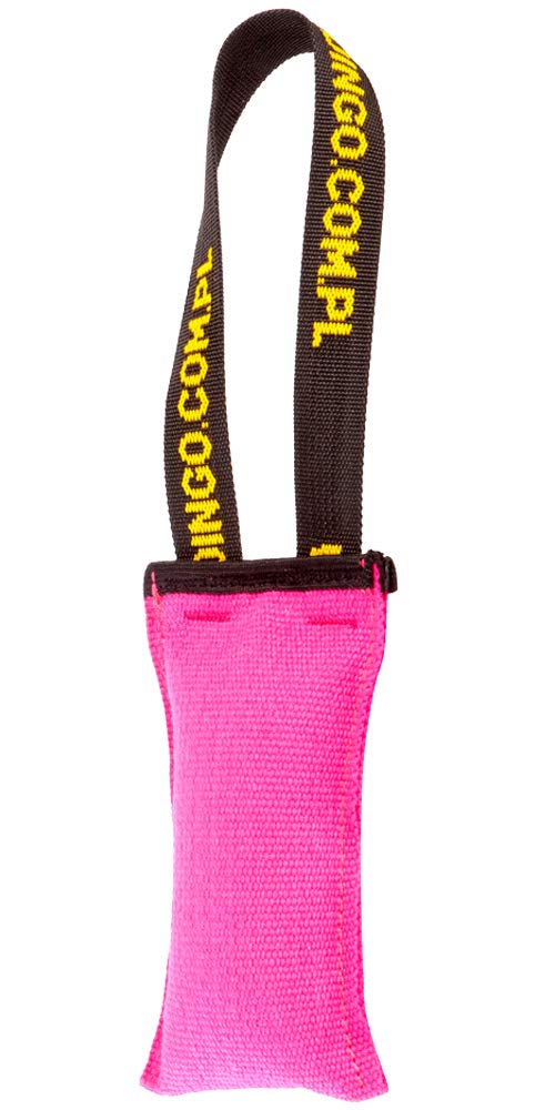 Dingo Agility Bite Tug for Dog, Handmade Toy Floating on the Water Pink 15605