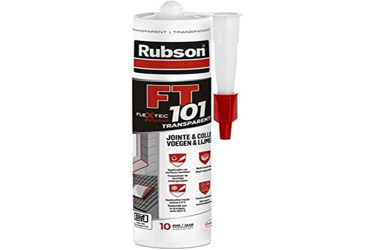Rubson FT101 Translucent Multi-Material Polymer Sealant for All Types of Seals, Cracks, Glues, Interior and Exterior Cartridge 280 ml