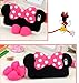 iPhone 7 Plus Case, TISHAA 3D Minnie Mouse Cute Rubber Silicone with Shoes Kickstand Cell Phone Carrying Case for Apple iPhone 7 Plus (2016) (1 Minnie Hot Pink)