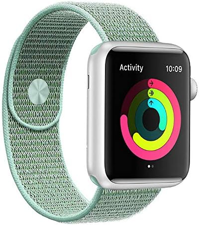 Compatible with Apple Watch Band 38mm 40mm 42mm 44mm, Lightweight Breathable Sport Band Women Men Replacement for iWatch Bands Series 5 4 3 2 1(Additional Case for 38mm 42mm)