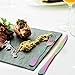 12 Piece Dinner Fork Set Rainbow Multicolor Stainless Steel Table Salad Dessert Fork Silverware Flatware Utensil Set Service for 12 Mirror Finish Dishwasher Safe