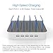 Multi Device Charging Station MSTJRY USB Charging Dock with Switch Cell Phone 5 Port Charging Station for Apple Android Tablets (White, 3 Lightning & 2 Micro USB Cables Included)