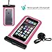 Tilaprecape 100% Waterproof Case With Sensitive PVC Touch Screen, Pink CellPhone Dry Bag Pouch With Super Sealability Technology For Cellphone Up To 6.5 Inches Diagonal