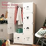 Tespo Portable Closet Clothes Wardrobe Organizer