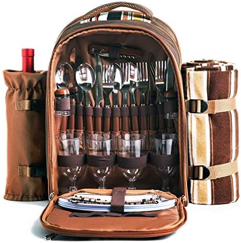 Hap Tim Picnic Backpack Bag for Person With Cooler Compartment
