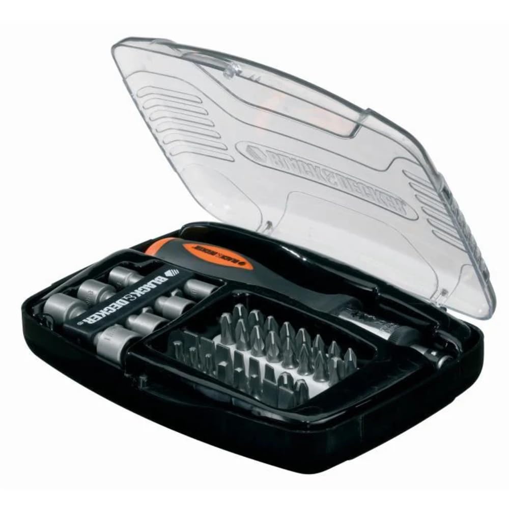 BLACK & DECKER A7062 Ratchet Screwdriver Set 40 Pieces