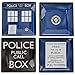 Doctor Who TARDIS Plate Set of 4 - Dishwasher and Oven Safe - Durable Melamine