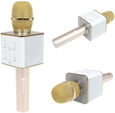 Wireless Bluetooth Karaoke Microphone, ADTRIP Microphone for iPhone, iPad, Samsung, HTC, Smartphones (gold)