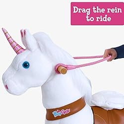 PonyCycle Ride on Horse Riding Unicorn Pink Reins