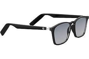 Lucyd Lyte Bluetooth Sunglasses for Men & Women – Smart Glasses with Wireless Headphones and Smart Speaker - Compatible with Alexa and Siri - Darkside