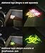 Wind Fire D007-B - Mercedes Benz C E GL ML - No Drilling Changeable Courtesy Ghost Shadow Lights - Lifetime FREE logo chips replacement 2-pc set