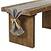Ling's moment Faux Burlap Table Runner Gray Table Runners Imitated Linen 14 x 108 Inch for Wedding Party Table Farmhouse Table Runner