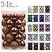 KI Store 34ct Bronze Christmas Ball Ornaments 1.57