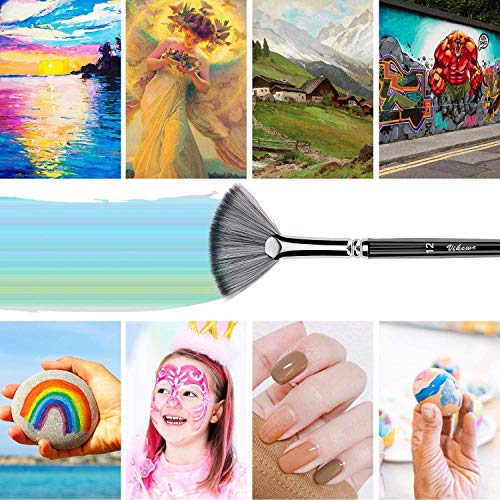 Acrylic Paint Brush Set,60 Piece Professional Painting Set,Includes 24 Acrylic Paints,30 Pcs Paint Brushes with Case,2 Paint Knife,2 Sponge,1 Palette for Oil,for Artists,Students,Beginner