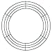 BBTO 3 Pieces Wire Wreath Frame Christmas Metal Round Wreath Form Holiday Wire Ring for Floral Arrangements Craft DIY (Green, 14 Inch)