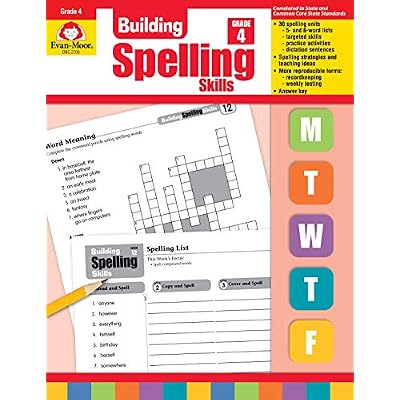 Evan-Moor Building Spelling Skills, Teacher&amp;#39;s Edition, Grade 4 Teacher ed. Edition