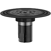 QruiLanTu Shower Drain Floor Drain Backflow Preventer - Magnetic Closure Valve Variable Diameter Gasket 304 Stainless Steel Odor-Resistant Shower Drain Plug，for 1.77''-3.5''ID Pipes