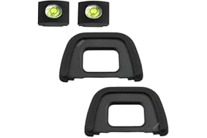 Eyepiece Eyecup Eye Cup DK-23 for Nikon D7100 D7200 D7000 D750 D610 D600 D300 D300S Camera Viewfinder, ULBTER Eyepiece Cover & Hot Shoe Cover -(2+2 Pack)