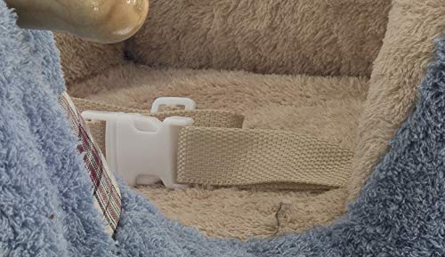 Bieco Plüsch Schaukeltier Esel | Kinder Schaukelstuhl mit Sicherheitsgurt | | Schaukel Kleinkind | Zimmer | Baby Schaukelwippe ab 9 Monate | Schaukelpferd Holz – Bild 4