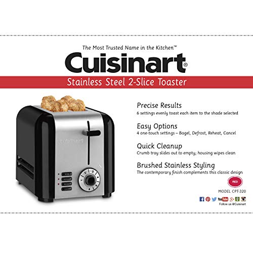Albums 95+ Wallpaper Cuisinart Cpt 320 Compact Stainless 2 Slice Toaster Brushed Stainless Updated