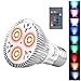 Lemonbest 10W PAR20 RGB LED Light Bulb Spotlight E27 Base 16 Colors Remote Control Stable/Flash/ Strobe Party Mode