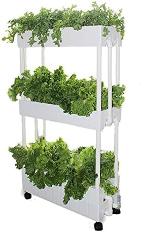 Hestio Hydroponic Grow Kit PVC Hydroponic Pipe Home Balcony Garden Grow Kit Hydroponic Soilless Plant Growing Systems Vegetable Planting Grow Kit