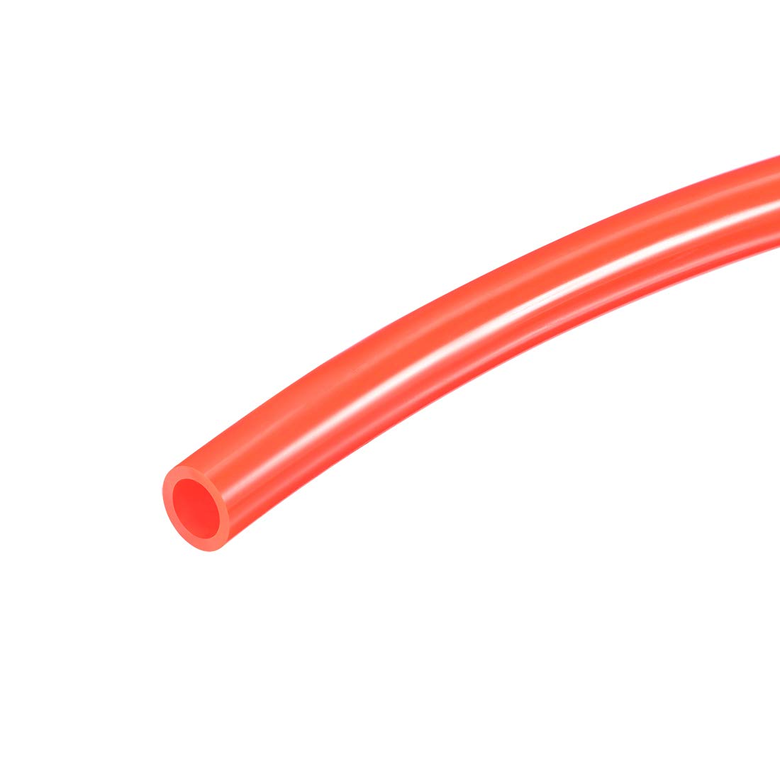 sourcing map Pneumatic Air Tubing, 10mm(0.4") OD x 6.5mm(0.25") ID 2m(6.56ft) PU Polyurethane Air Compressor Tubing Hose Pipe Red