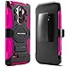 Evocel New Generation Series Phone Case Compatible with LG G Stylo with Belt Clip Holster and Kickstand, Pink