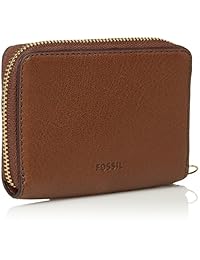 Fossil Fiona - Monedero de piel con cremallera para mujer
