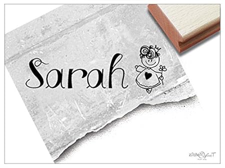 Stempel - Individueller Namensstempel PRINZESSIN Pia - Kinderstempel personalisiert Schulstempel Geschenk für Kinder, Kita Sc