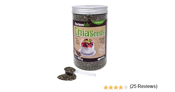 Semillas de Chia (Salvia hispanica) NortemBio 900g, Calidad ...