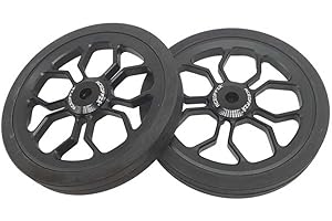 ACEOFFIX Large Easy Wheels for Brompton Folding Bike,easywheel diameter 80 mm (black)