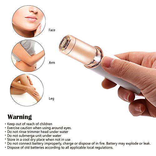 Painless Hair Remover for women's face arm leg portable travel size - Thumbnail 2