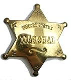 United States Marshal Western Badge Solid Brass