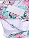 Ekouaer Women's One Piece Swimsuits V Neck High Cut Bathing Suit Sexy Monokini Swimwear Pink Flower,Large